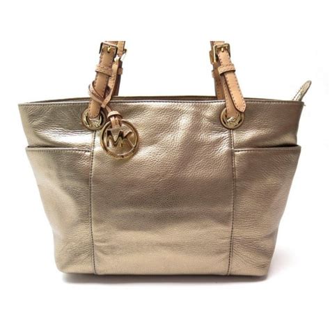 sac a main doré michael kors|Michael Kors large satchel bag.